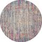 Homeroots 5 ft. Round Ivory Abstract Striations Area Rug 385353 - alternate 2